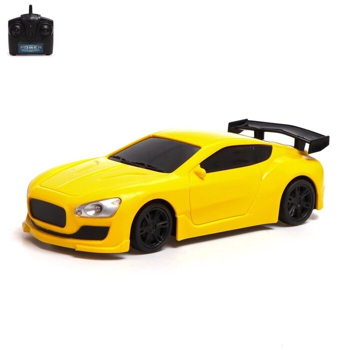 Машина радиоуправляемая «Купе», работает от батареек, цвет жёлтый от компании Интернет - магазин Flap - фото 1
