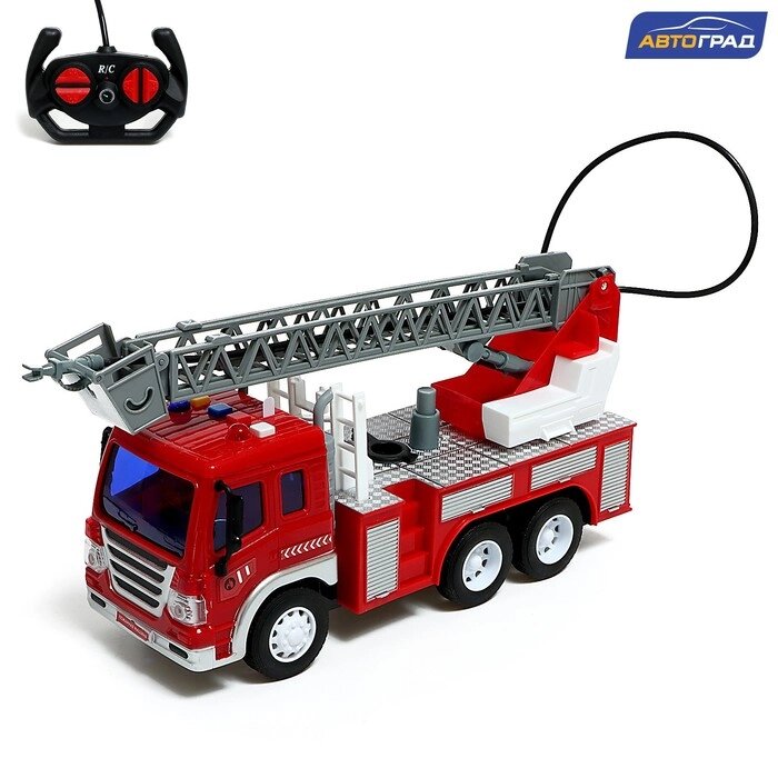 Машина радиоуправляемая «Пожарная охрана», свет и звук, стреляет водой, 1:16, работает от аккумулятора от компании Интернет - магазин Flap - фото 1