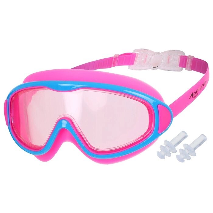 Маска для плавания детская ONLYTOP, UV защита, беруши от компании Интернет - магазин Flap - фото 1