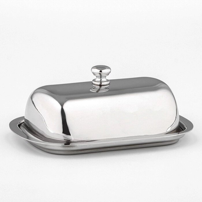 Маслёнка из нержавеющей стали, 16127 см, цвет серебряный от компании Интернет - магазин Flap - фото 1