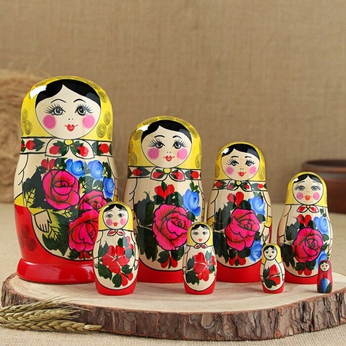 Матрёшка «Семёновская», 8 кукольная, высшая категория от компании Интернет - магазин Flap - фото 1