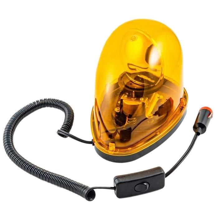 Маяк сигнальный TOPAUTO с магнитом, лампа 12 В, 10 Вт, форма капля с выключателем от компании Интернет - магазин Flap - фото 1