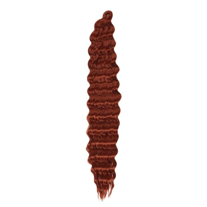 МЕРИДА Афролоконы, 60 см, 270 гр, цвет тёмно-рыжий HKB13 (Ариэль) от компании Интернет - магазин Flap - фото 1