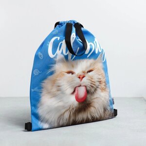 Мешок для обуви Cat Bag два вида ручек, 30 х 40 см