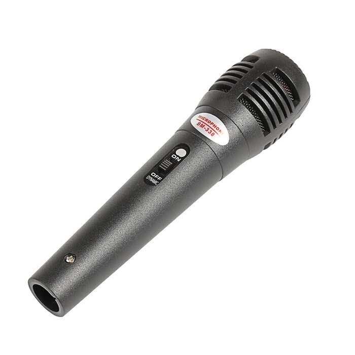 Микрофон для караоке G-102, проводной, 1.2 м, чёрный от компании Интернет - магазин Flap - фото 1