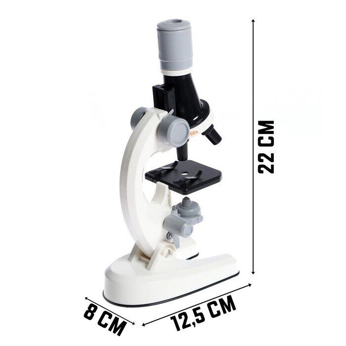 Микроскоп детский «Юный ботаник», кратность х100, х400, х1200, подсветка от компании Интернет - магазин Flap - фото 1