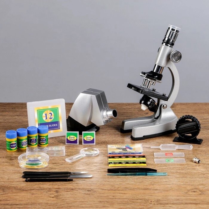 Микроскоп с проектором, кратность увеличения 50-1200х, с подсветкой, от компании Интернет - магазин Flap - фото 1