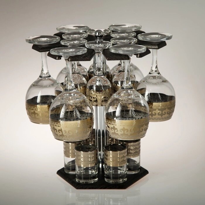 Мини-бар 18 предметов вино Карусель Византия, темный 240/55/50 мл от компании Интернет - магазин Flap - фото 1