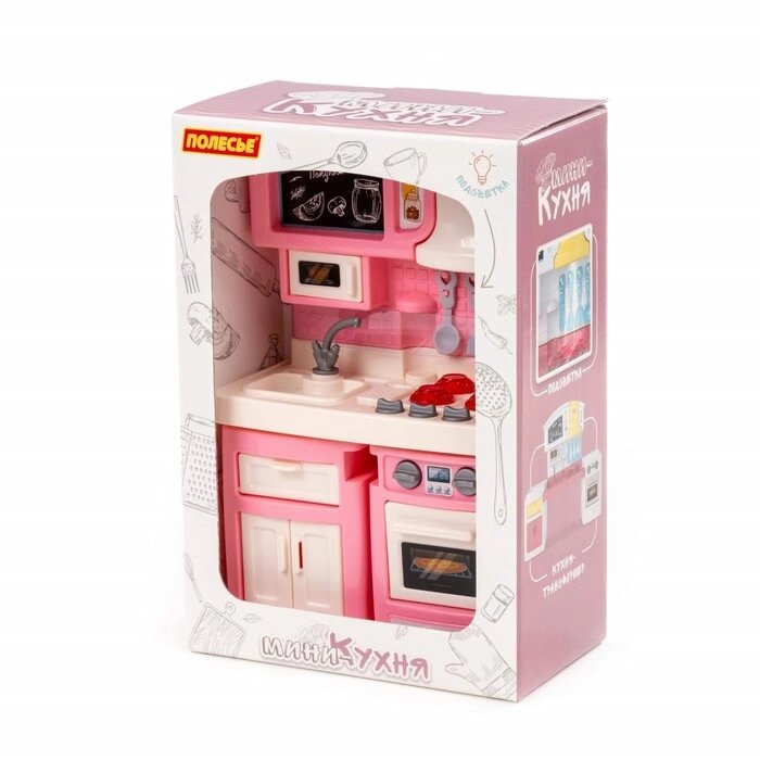 Мини-кухня «Малютка», в коробке № 2, цвет розовый от компании Интернет - магазин Flap - фото 1