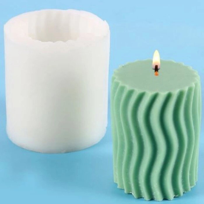 Молд силикон для свечи "Эвр" 7,9х7,9х8,5 см от компании Интернет - магазин Flap - фото 1