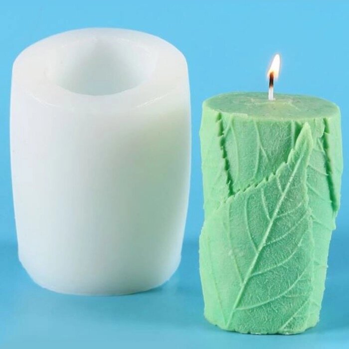 Молд силикон для свечи "Листочки" 8х8х11 см от компании Интернет - магазин Flap - фото 1