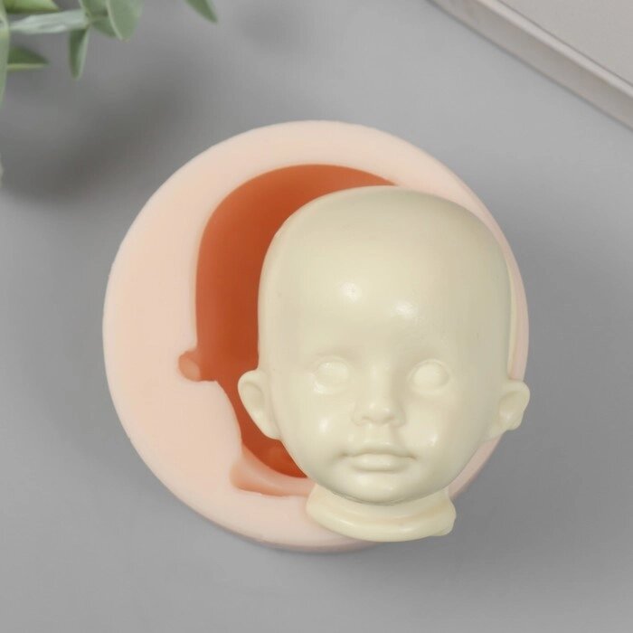 Молд силикон "Лицо младенца" №2 6,5х5,5х3,5 см от компании Интернет - магазин Flap - фото 1