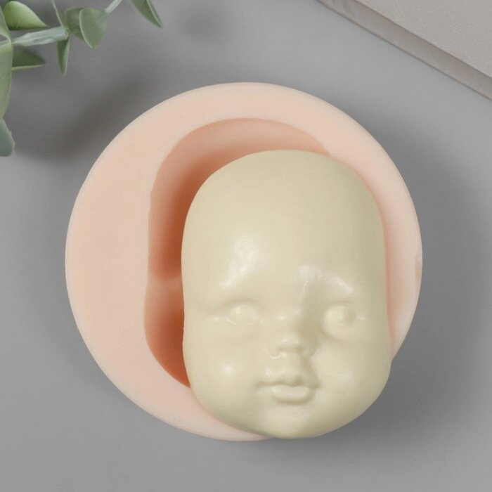 Молд силикон "Лицо младенца" №24 7,5х5,4х2 см от компании Интернет - магазин Flap - фото 1