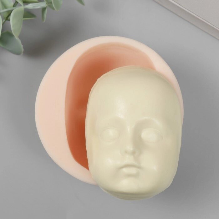 Молд силикон "Лицо младенца" №26 8,5х6х3,5 см от компании Интернет - магазин Flap - фото 1