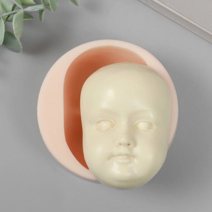 Молд силикон "Лицо младенца" №28 8,8х6,1х3,5 см от компании Интернет - магазин Flap - фото 1