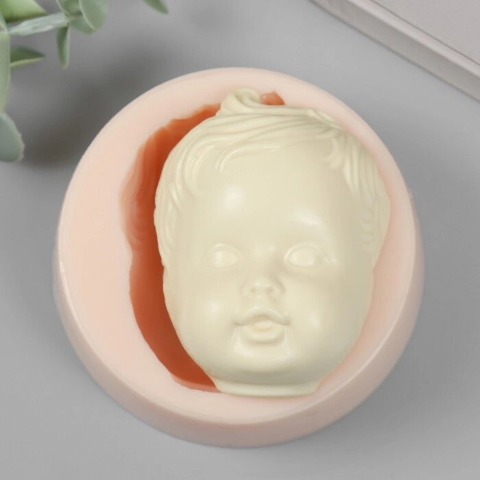 Молд силикон "Лицо младенца" №4 7х5,5х2,8 см от компании Интернет - магазин Flap - фото 1