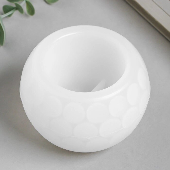 Молд силикон "Подсвечник шар с кругами" 8,6х8,6х6,2 см от компании Интернет - магазин Flap - фото 1