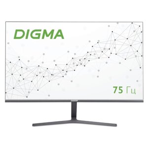 Монитор digma DM-MONB2704, 27", IPS, 1920x1080, 75 гц, 5 мс, HDMI, DP, серый