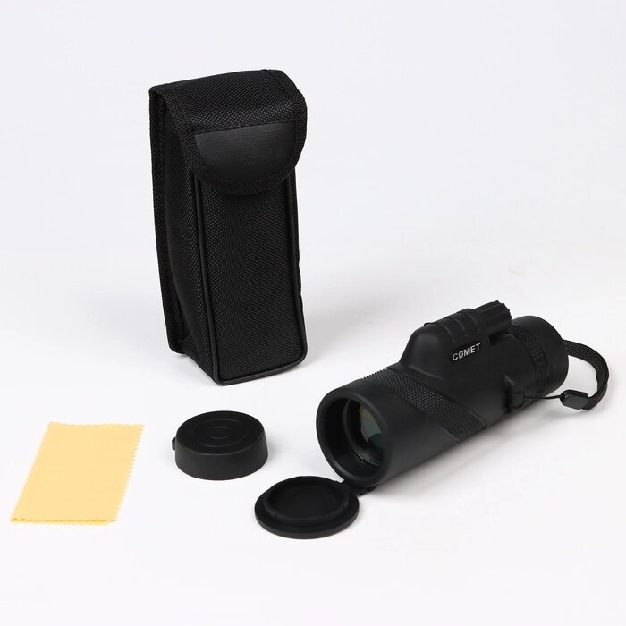 Монокуляр зум 10, объектив 40мм, черный от компании Интернет - магазин Flap - фото 1