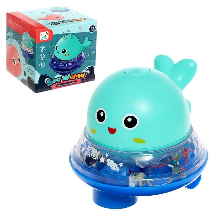 Музыкальная игрушка-фонтанчик «Весёлый кит», водоплавающая от компании Интернет - магазин Flap - фото 1