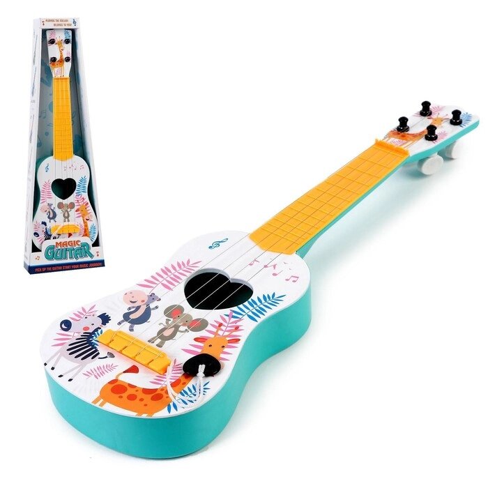 Музыкальная игрушка-гитара «Зоопарк», цвета МИКС от компании Интернет - магазин Flap - фото 1