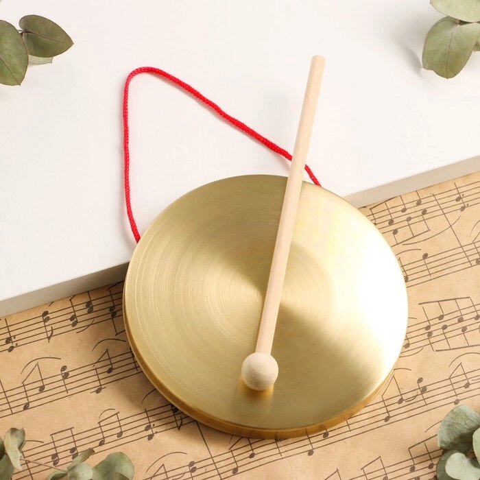 Музыкальный инструмент Гонг Music Life 15 см, колотушка в комплекте от компании Интернет - магазин Flap - фото 1