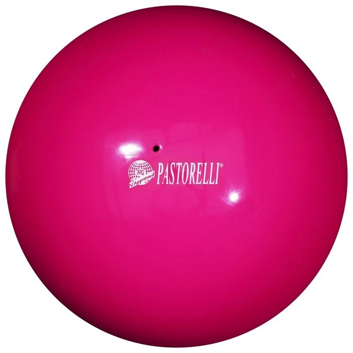 Мяч для художественной гимнастики Pastorelli New Generation FIG, d=18 см, цвет малиновый от компании Интернет - магазин Flap - фото 1