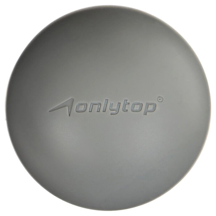Мяч массажный ONLYTOP, силиконовый, d=6 см, 150 г, цвет серый от компании Интернет - магазин Flap - фото 1