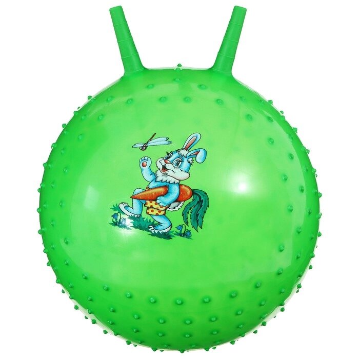 Мяч-прыгун с рожками «Счастливые улыбки», массажный, d=45 см, 350 г, МИКС от компании Интернет - магазин Flap - фото 1