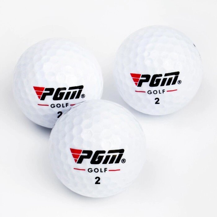 Мячи для гольфа "VS" PGM, трехкомпонентные, d=4.3 см, набор 3 шт от компании Интернет - магазин Flap - фото 1