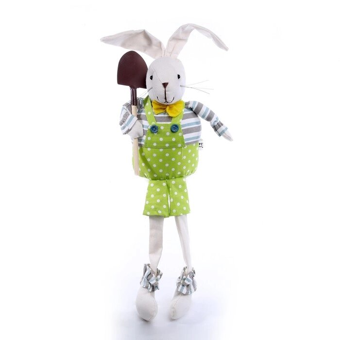 Мягкая игрушка «Белый кролик», с лопаткой от компании Интернет - магазин Flap - фото 1