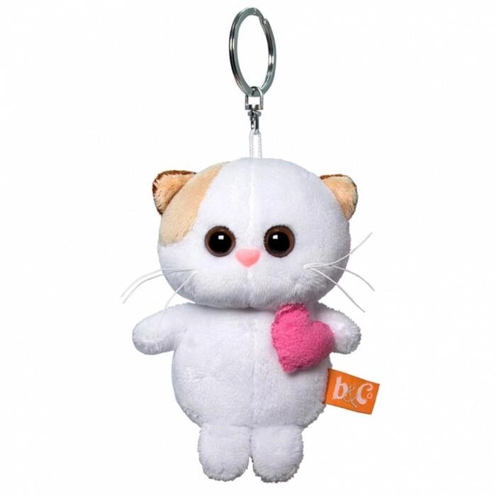 Мягкая игрушка-брелок «Кошечка Ли Ли брелок с розовым сердцем», 12 см от компании Интернет - магазин Flap - фото 1