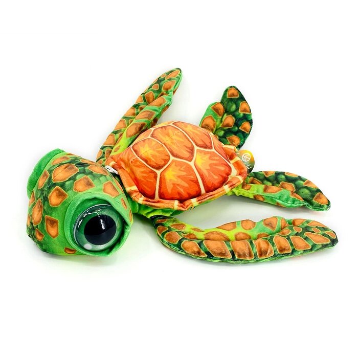Мягкая игрушка «Черепаха» 25 см, красно-зелёная от компании Интернет - магазин Flap - фото 1