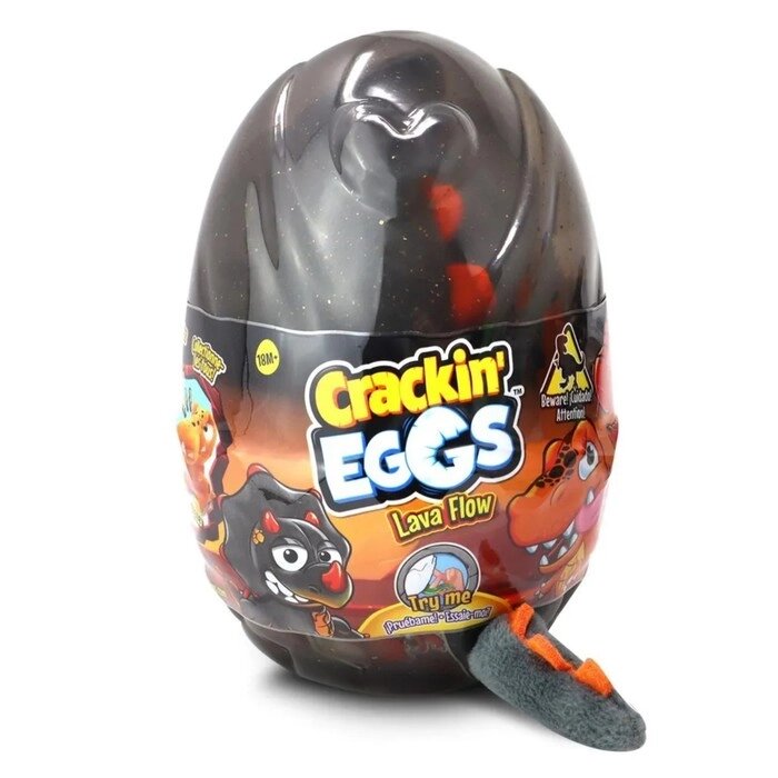 Мягкая игрушка динозавр Crackin'Eggs, 12 см, в мини яйце, серия Лава, МИКС от компании Интернет - магазин Flap - фото 1