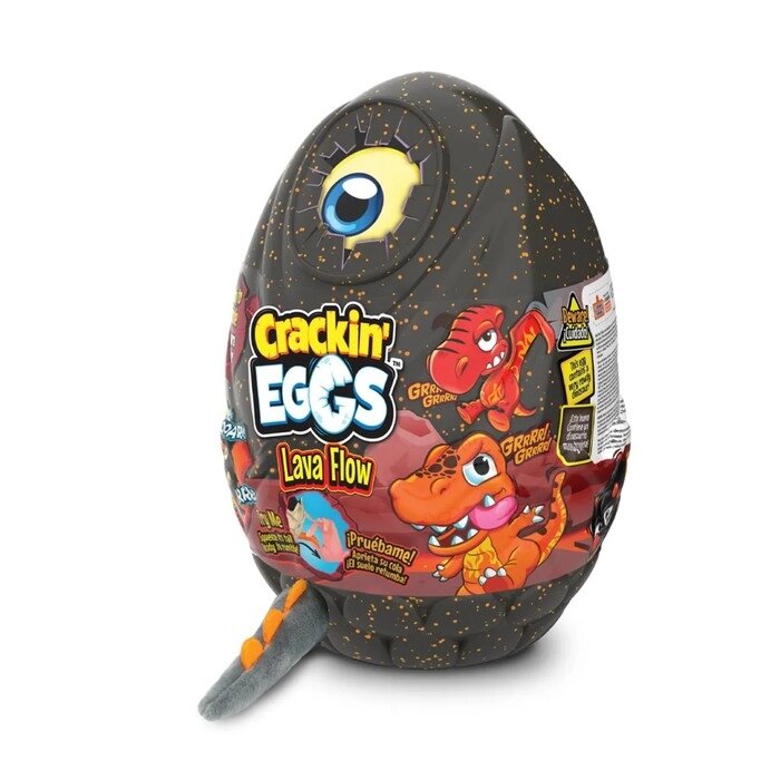 Мягкая игрушка динозавр Crackin'Eggs, 22 см, в яйце, серия Лава, МИКС от компании Интернет - магазин Flap - фото 1