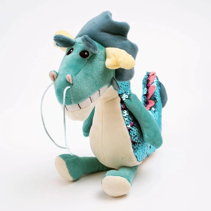 Мягкая игрушка «Дракон», 22,5 см, цвет голубой от компании Интернет - магазин Flap - фото 1