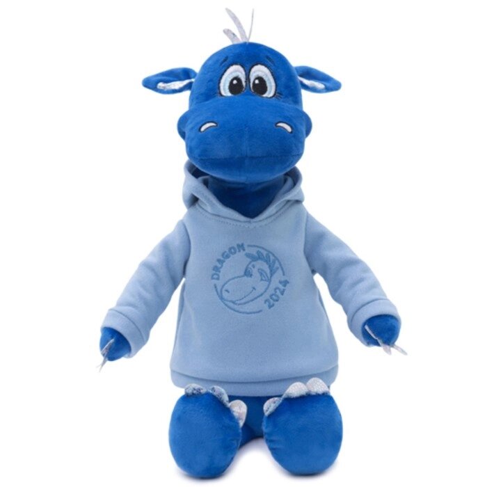 Мягкая игрушка «Дракон Дизель в толстовке», 25 см, цвет синий от компании Интернет - магазин Flap - фото 1