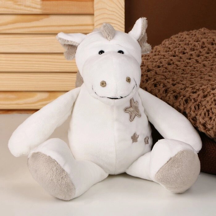 Мягкая игрушка «Дракоша со звёздами», 18 см, цвет белый от компании Интернет - магазин Flap - фото 1