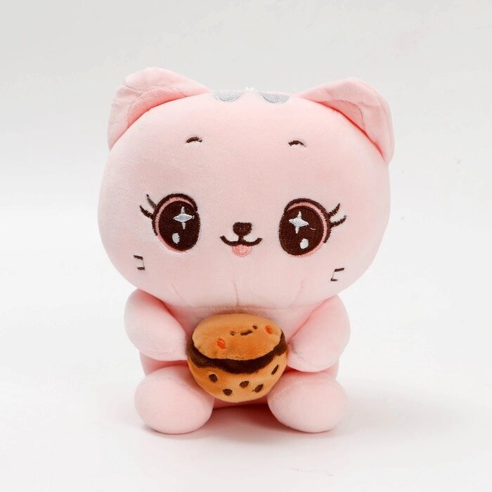 Мягкая игрушка «Котик с пирожным», цвета МИКС от компании Интернет - магазин Flap - фото 1