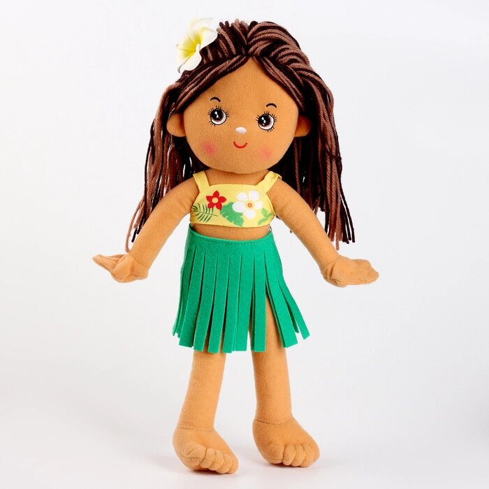 Мягкая игрушка "Кукла" в гавайском костюме, 35 см от компании Интернет - магазин Flap - фото 1