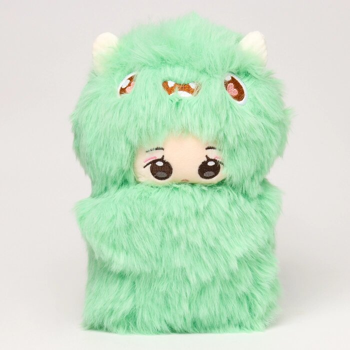 Мягкая игрушка «Кукла» в костюме монстрика, 22 см, цвет зелёный от компании Интернет - магазин Flap - фото 1