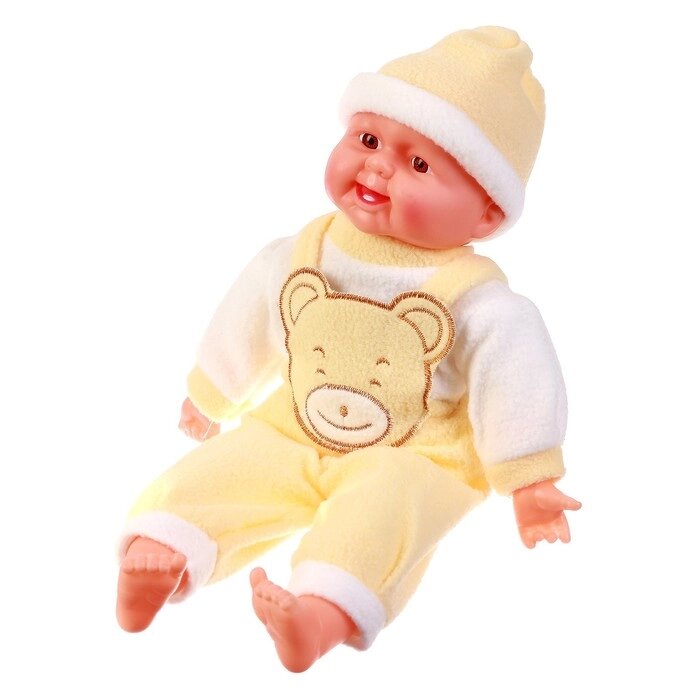 Мягкая игрушка «Кукла» жёлтый костюм, хохочет от компании Интернет - магазин Flap - фото 1