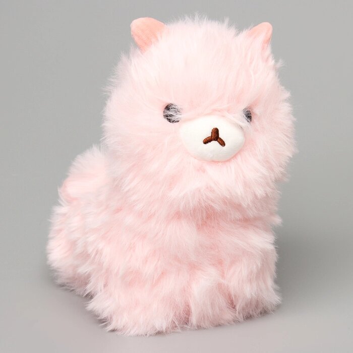 Мягкая игрушка «Лама», 20 см, цвет розовый от компании Интернет - магазин Flap - фото 1