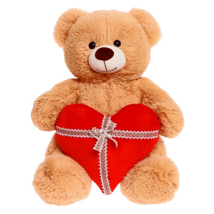Мягкая игрушка «Медведь Мартин с сердцем», 65 см, цвет коричневый от компании Интернет - магазин Flap - фото 1