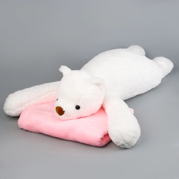 Мягкая игрушка «Медведь» с пледом, 70 см от компании Интернет - магазин Flap - фото 1