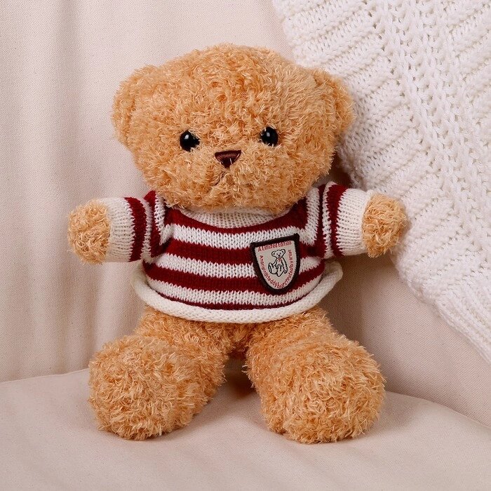 Мягкая игрушка «Медведь» в кофте, 28 см, цвет бежевый от компании Интернет - магазин Flap - фото 1