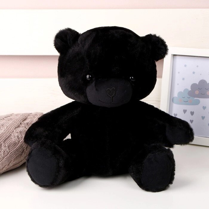 Мягкая игрушка «Мишка», 25 см, цвет чёрный от компании Интернет - магазин Flap - фото 1