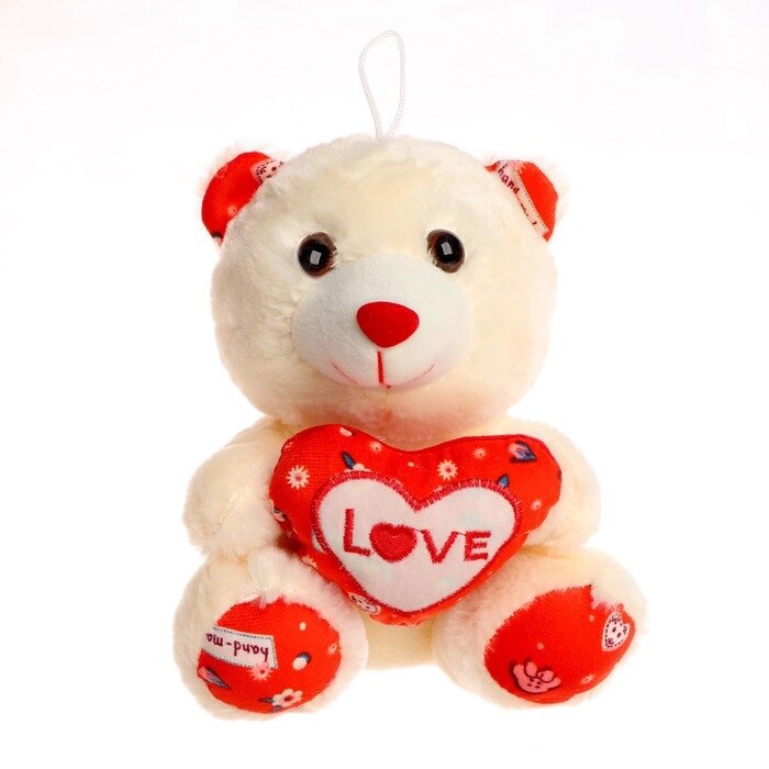 Мягкая игрушка «Мишка с сердцем», цвет МИКС от компании Интернет - магазин Flap - фото 1