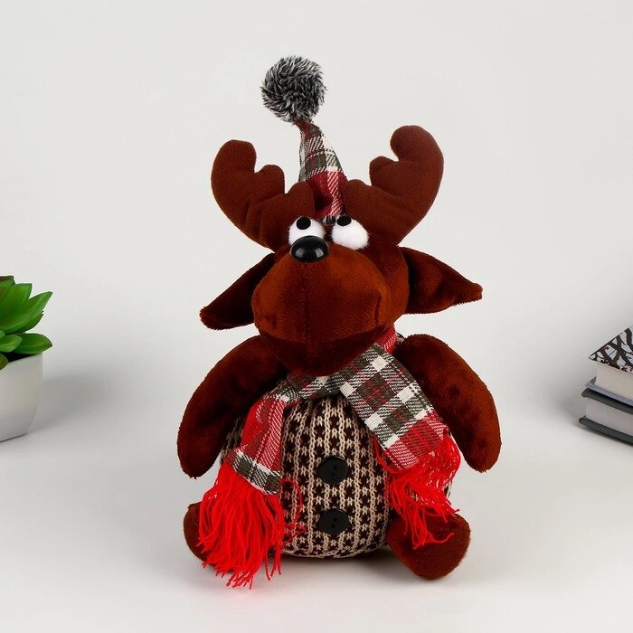 Мягкая игрушка «Олень с шарфиком» от компании Интернет - магазин Flap - фото 1