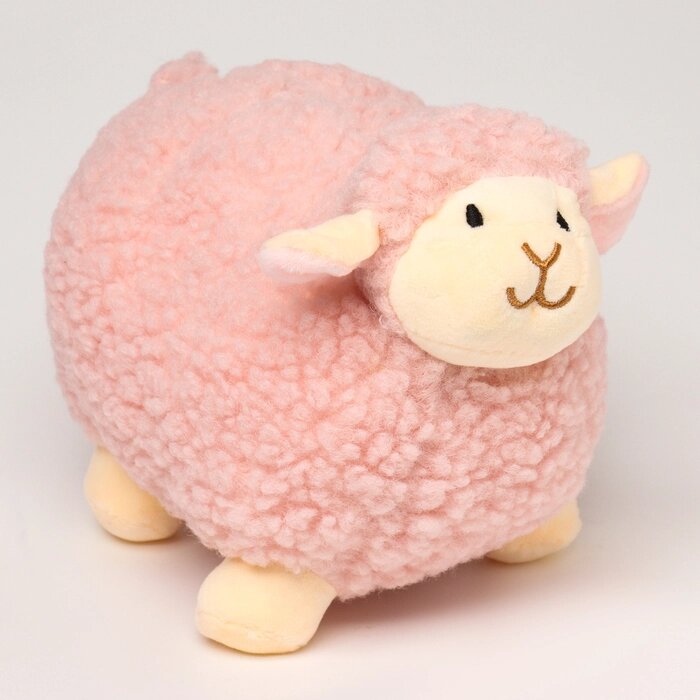 Мягкая игрушка «Овечка», 20 см, цвет розовый от компании Интернет - магазин Flap - фото 1